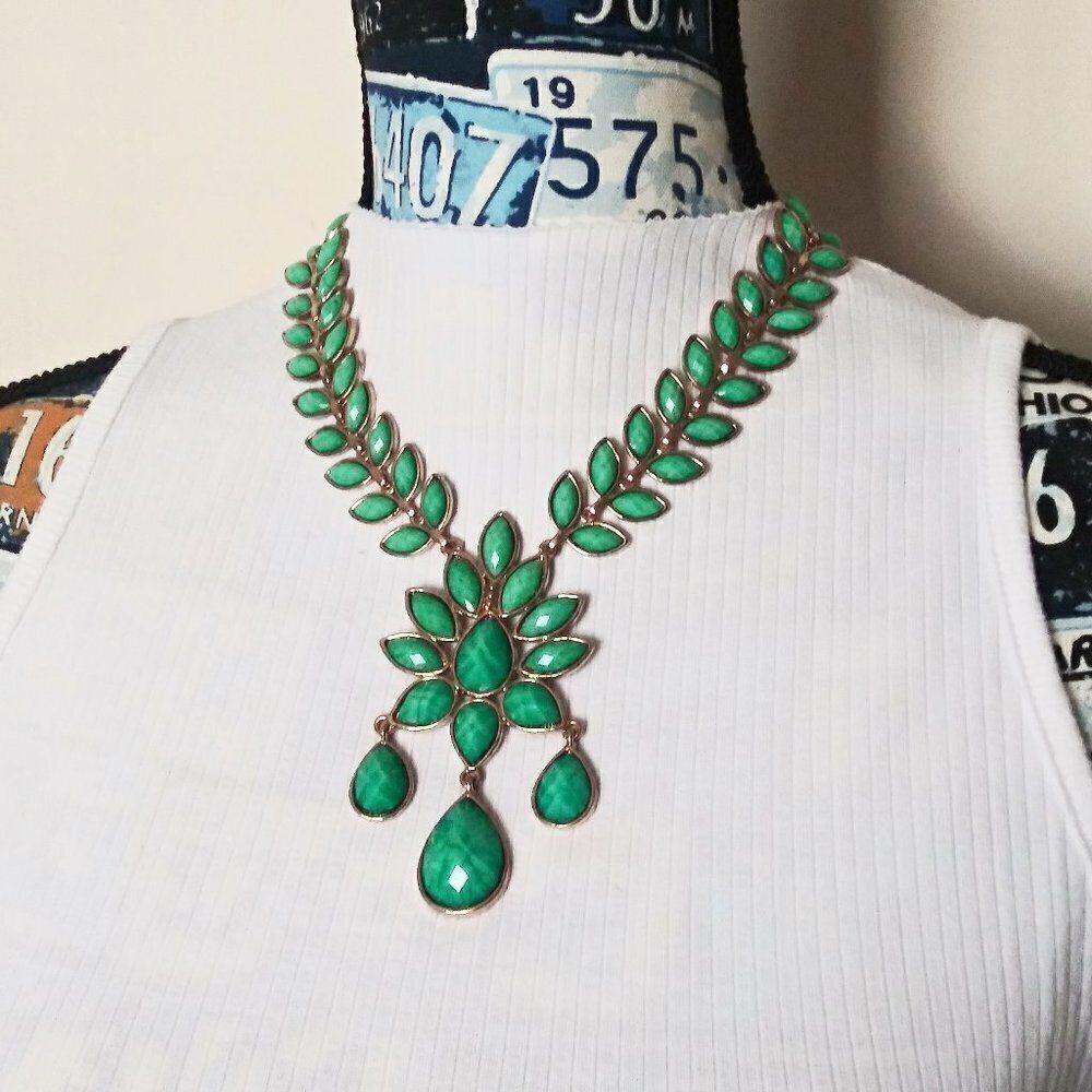 AMRITA SINGH Hamptons Dune Necklace Faceted Boho Bead Drop Statement Jewelry - Picture 2 of 10